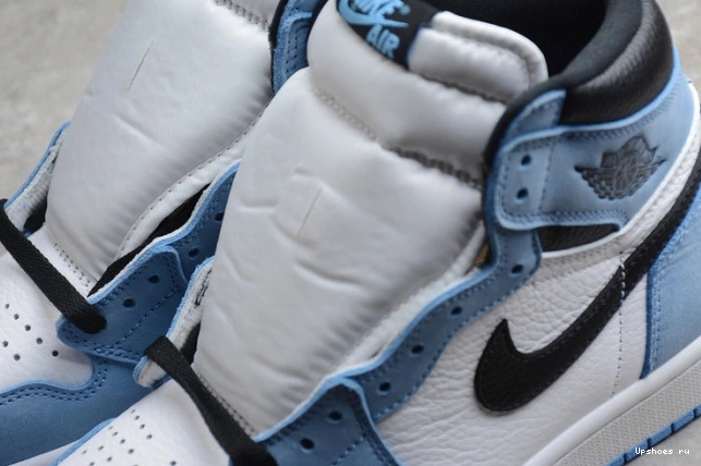 Retro AIR 1 White Black 555088-134 Jordan High University Blue 1029